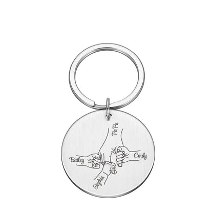 Schlüsselanhänger Familie Gravur