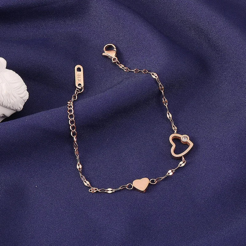 Schwestern Armband Rosegold