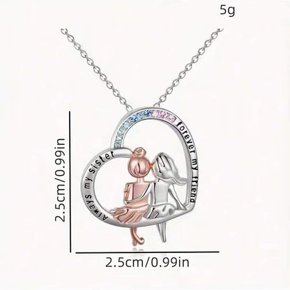 Schwestern Kette Silber