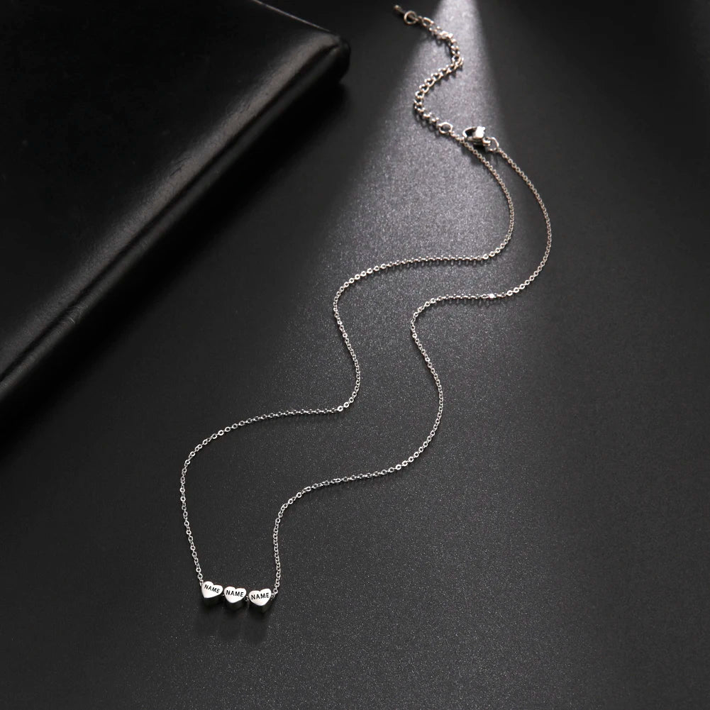 Familienkette Plättchen Silber - Ansicht 3