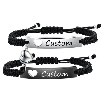 Partner Armband Leder Gravur
