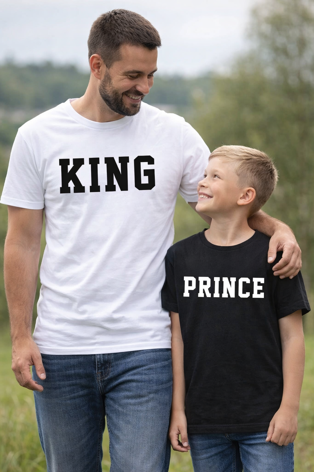 Same T Shirt For Dad And Son