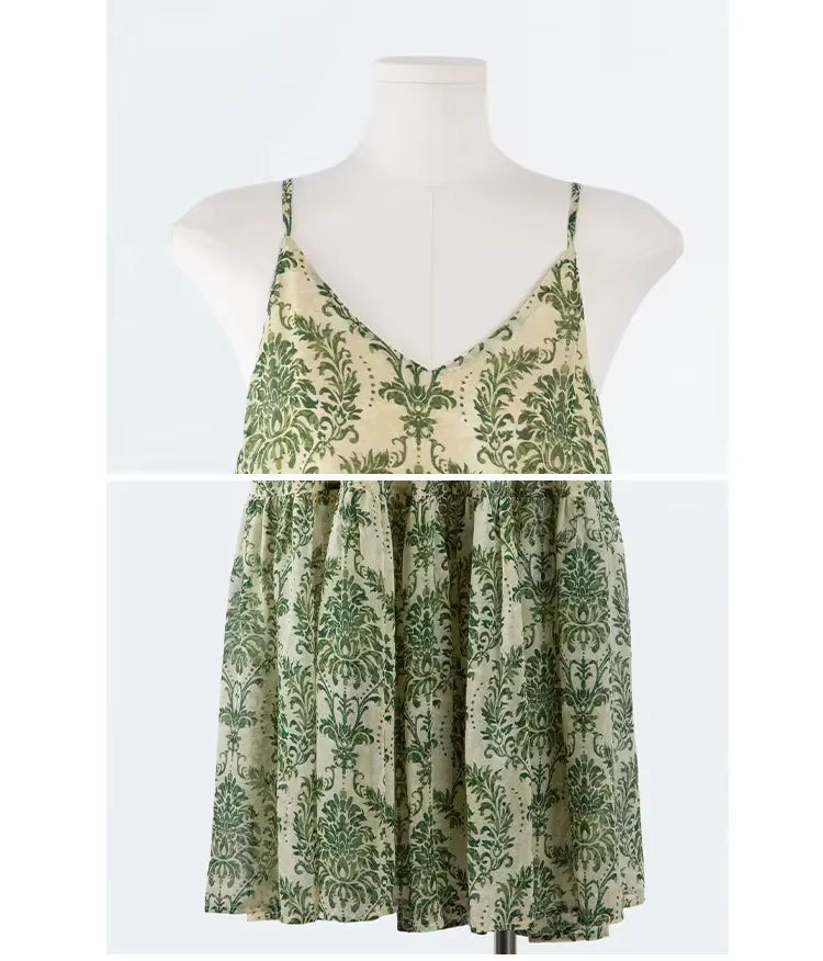 Geblümtes Mutter-Tochter-Kleid