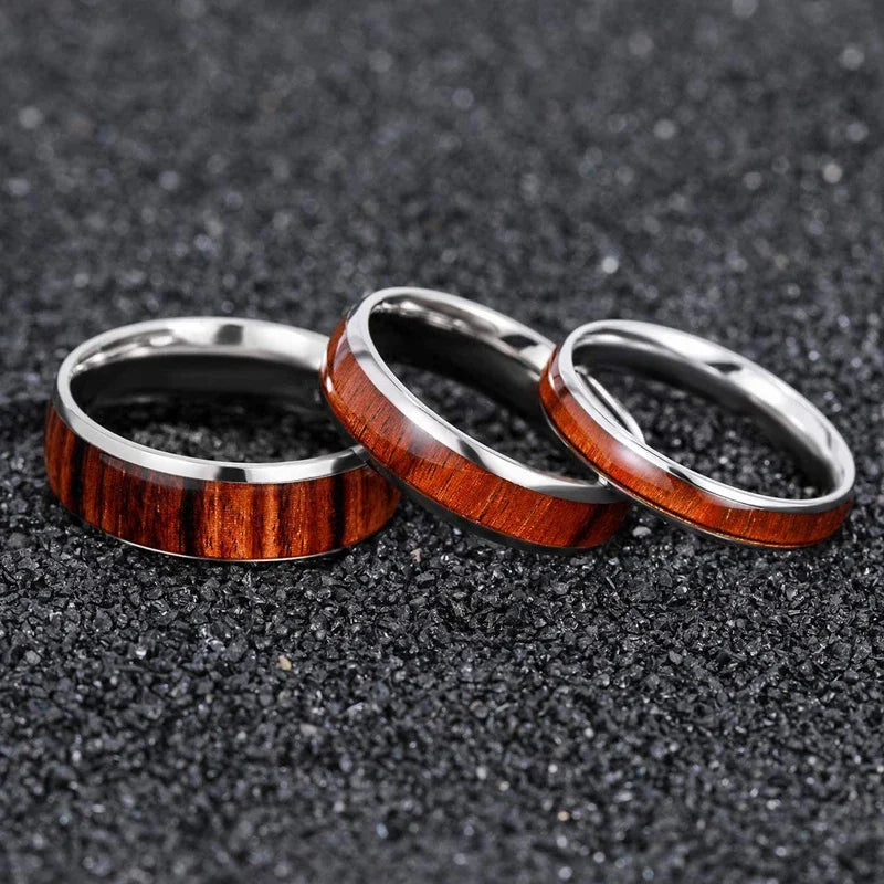 Paar Ringe Holz
