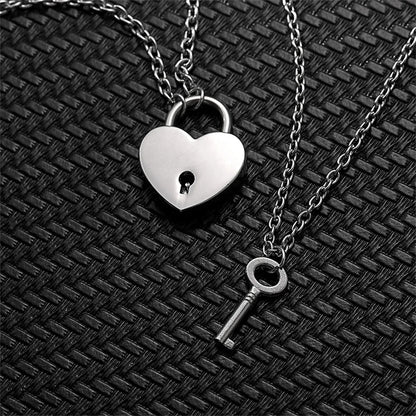 Lock And Key Couple Necklace