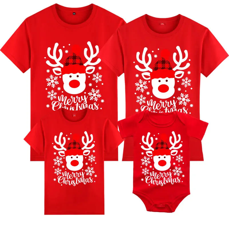 Weihnachts-T-Shirt Familie Merry Christmas – Ansicht 2