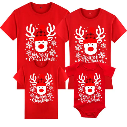 Weihnachts-T-Shirt Familie Merry Christmas