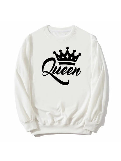 King Und Queen Pullover Ohne Kapuze – Ansicht 3
