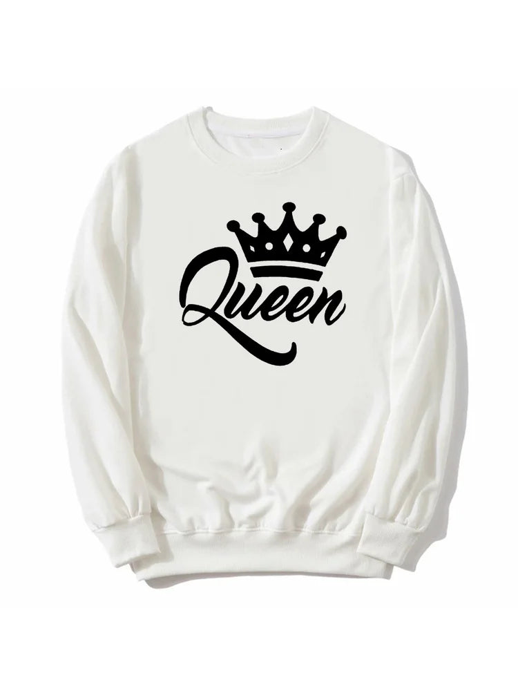King Und Queen Pullover Ohne Kapuze