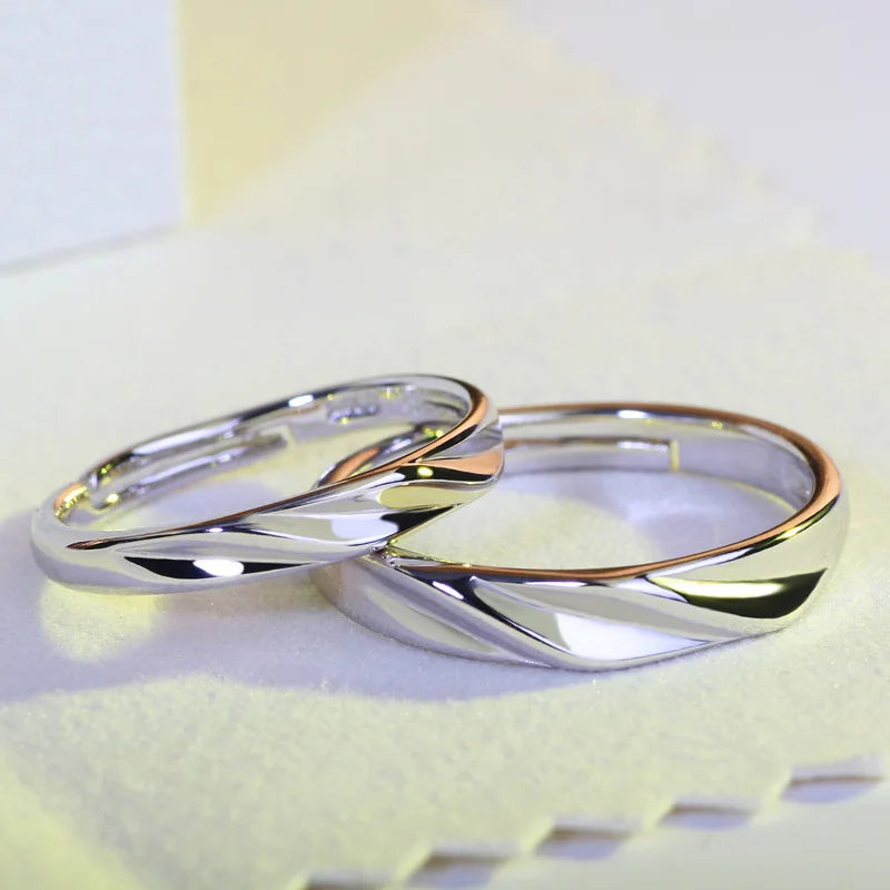 Matching Couple Promise Rings