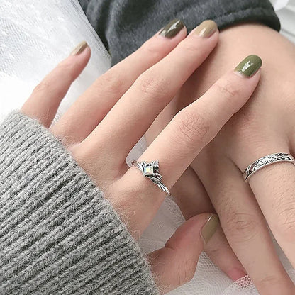 White Gold Couple Rings