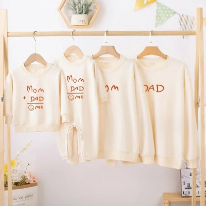 Mama Kleid Papa Sohn Pullover Partnerlook