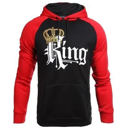 King Und Queen Hoodie Doppelt Schwarz Camouflage