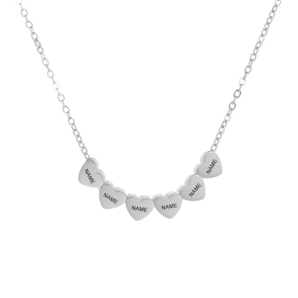 Familienkette Plättchen Silber - Ansicht 8