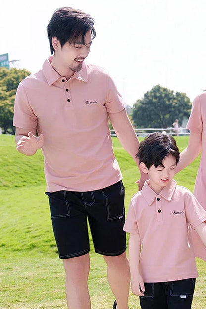 Partnerlook Vater Sohn Poloshirt
