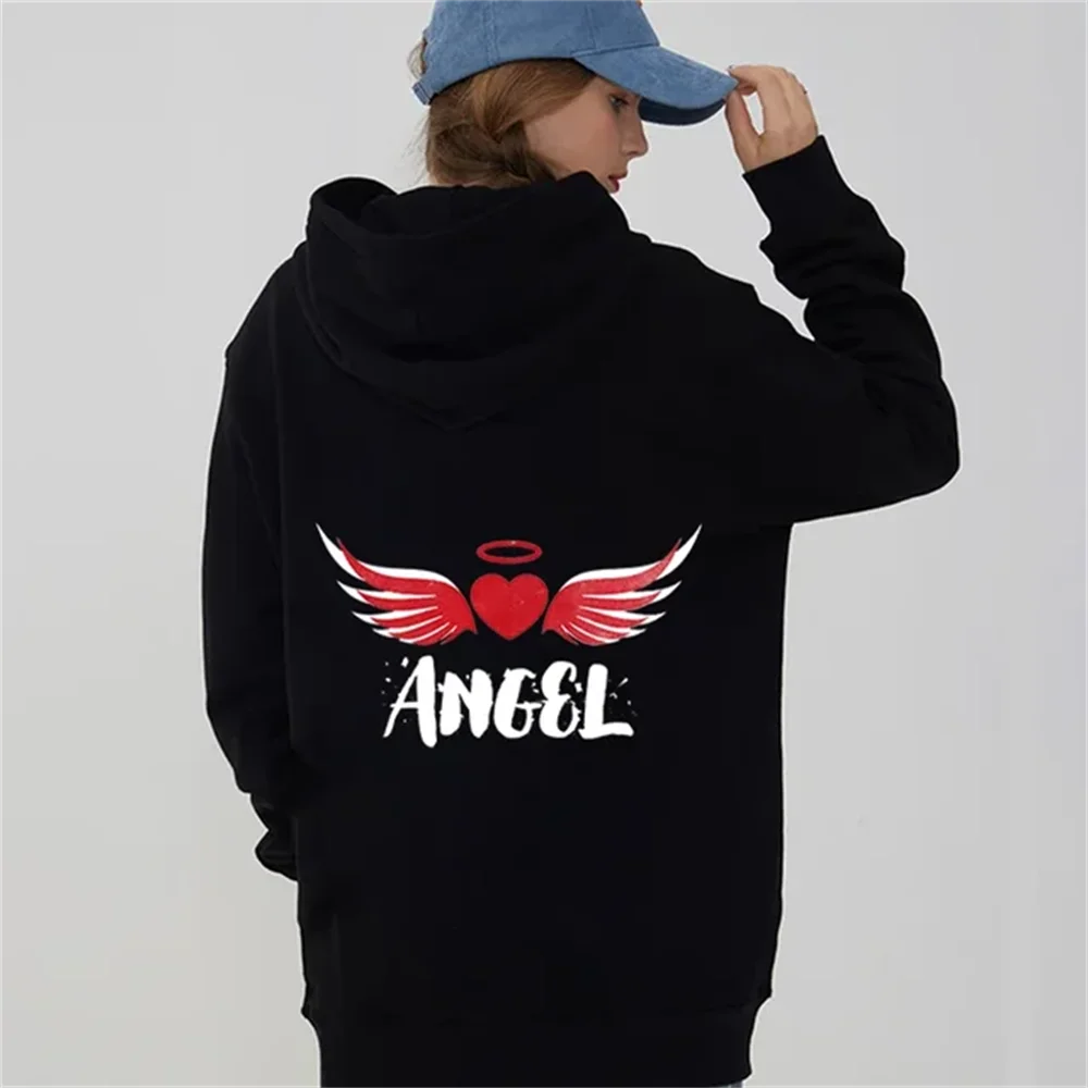 His King Her Queen Hoodies Schriftzug Kaputze