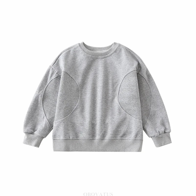 Grauer Familienpullover