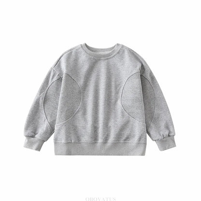 Grauer Familienpullover