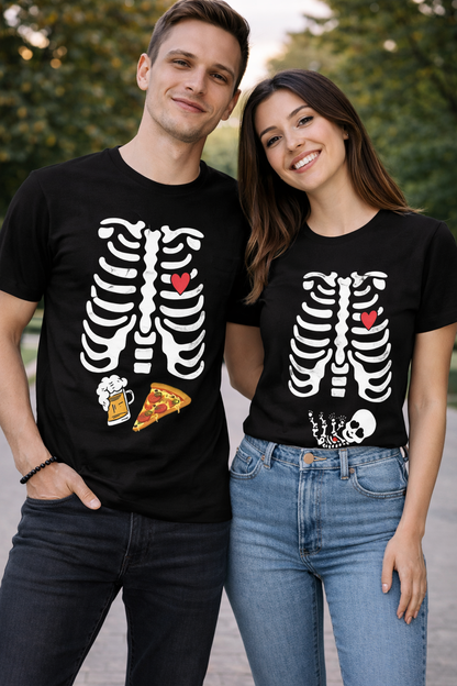 schere-stein-paar-bier-shirt