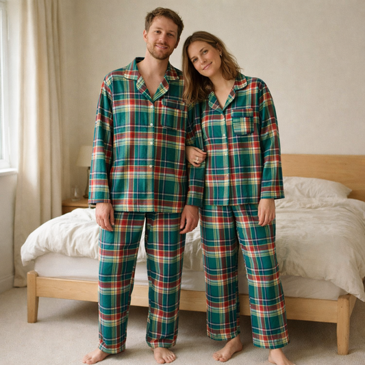 Partner Schlafanzug Streifen