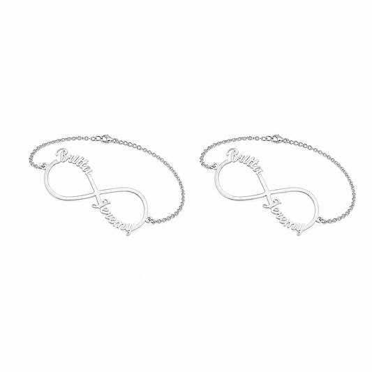 Schwestern Armband Für 2 Silber