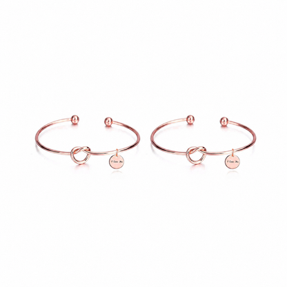 Schwestern Armband Rosegold