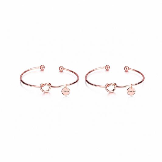 Schwestern Armband Rosegold