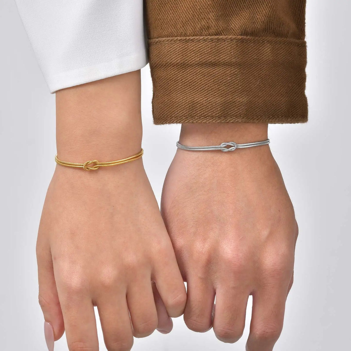 Pärchen Armband Gold Und Silber