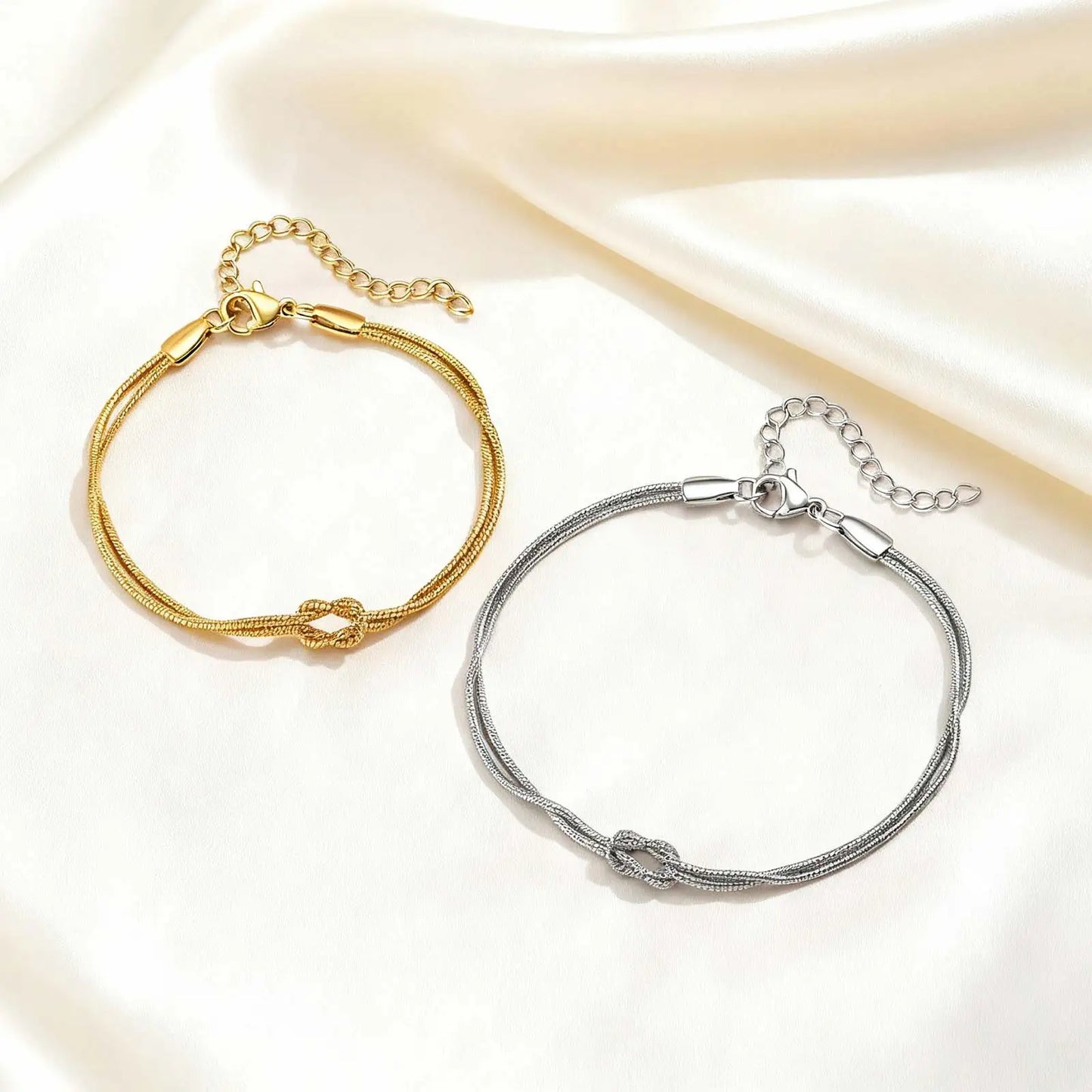 Pärchen Armband Gold Und Silber