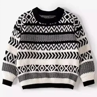 Weiter Familienpullover