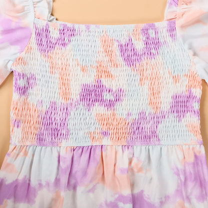 Regenbogen Mutter-Tochter-Kleid