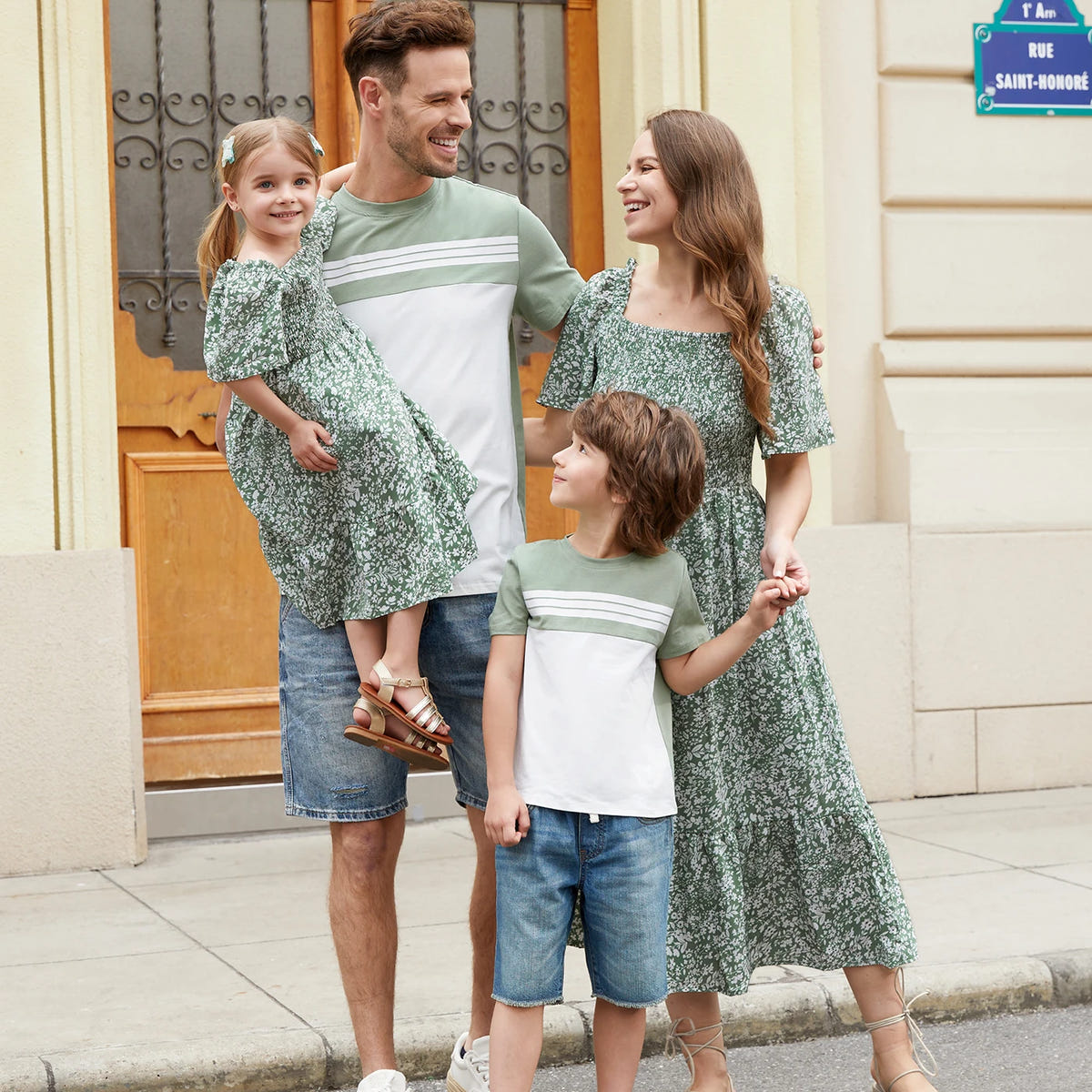 partnerlook-familie-festlich