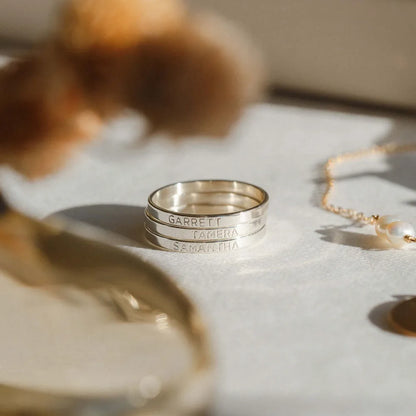 Couple Rings With Engraving