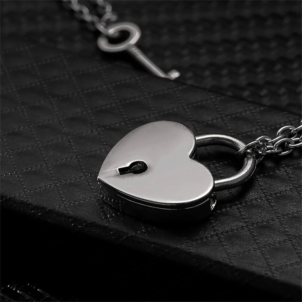 Lock And Key Couple Necklace