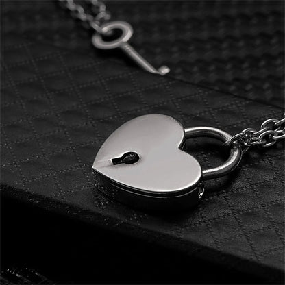 Lock And Key Couple Necklace