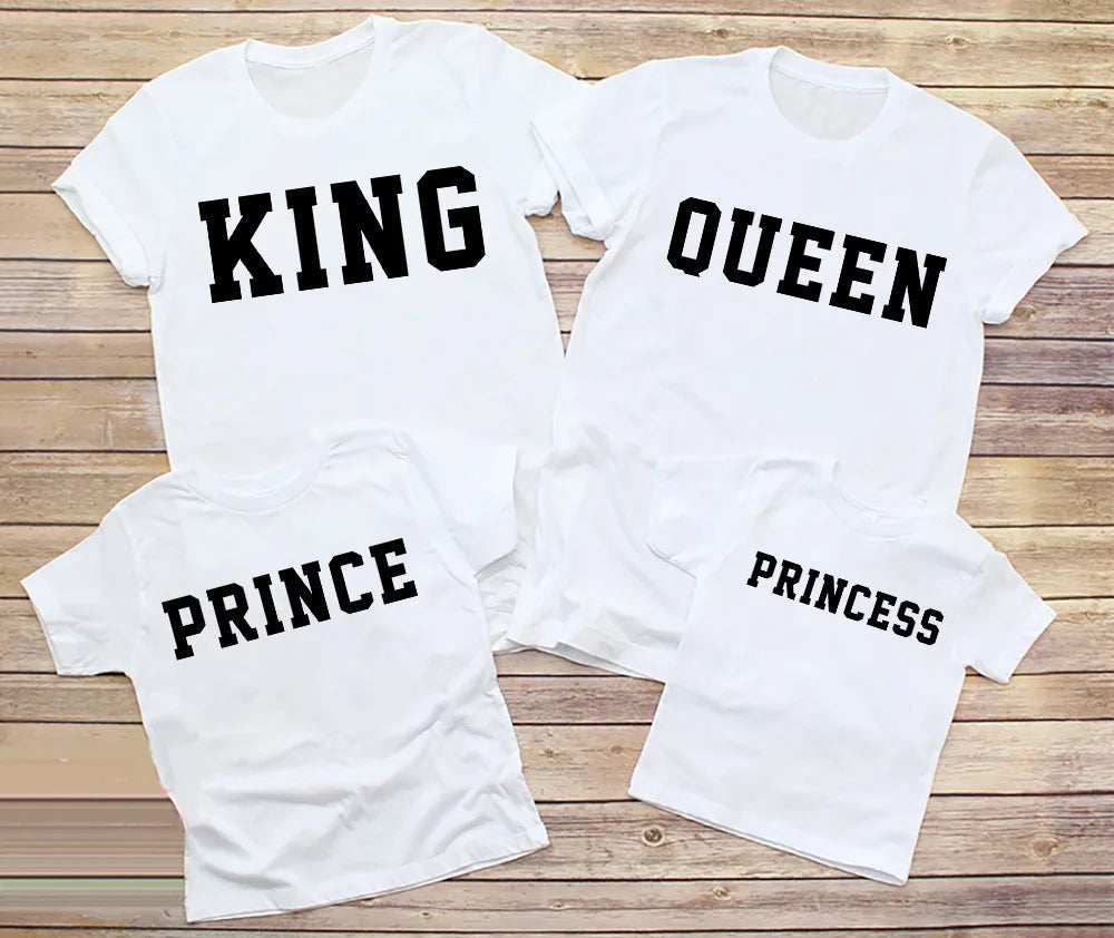 Familien T Shirts King Queen
