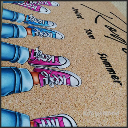 Personalisierte Fußmatte Familie Pfoten