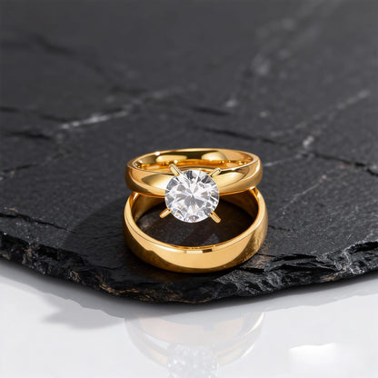 Unique Couple Engagement Rings