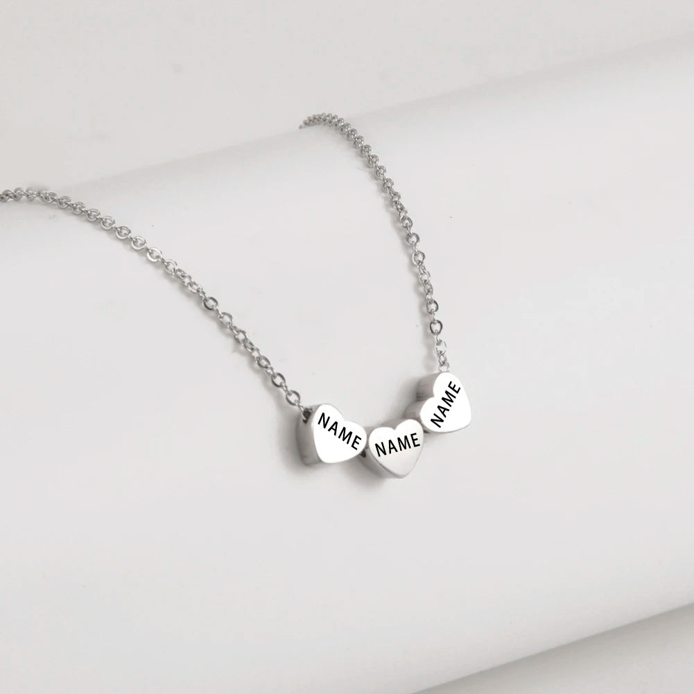 Familienkette Plättchen Silber - Ansicht 2