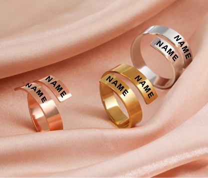 Engagement Ring For Couple With Name
