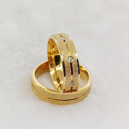 Couple Wedding Rings Gold