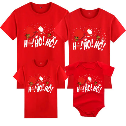 Weihnachts-T-Shirt Familie Ho-Ho-Ho – Ansicht 2