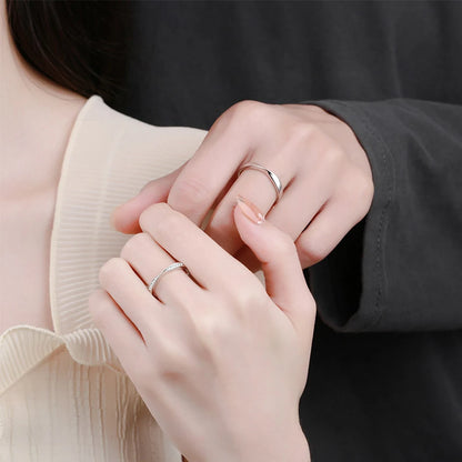Simple Couple Promise Rings