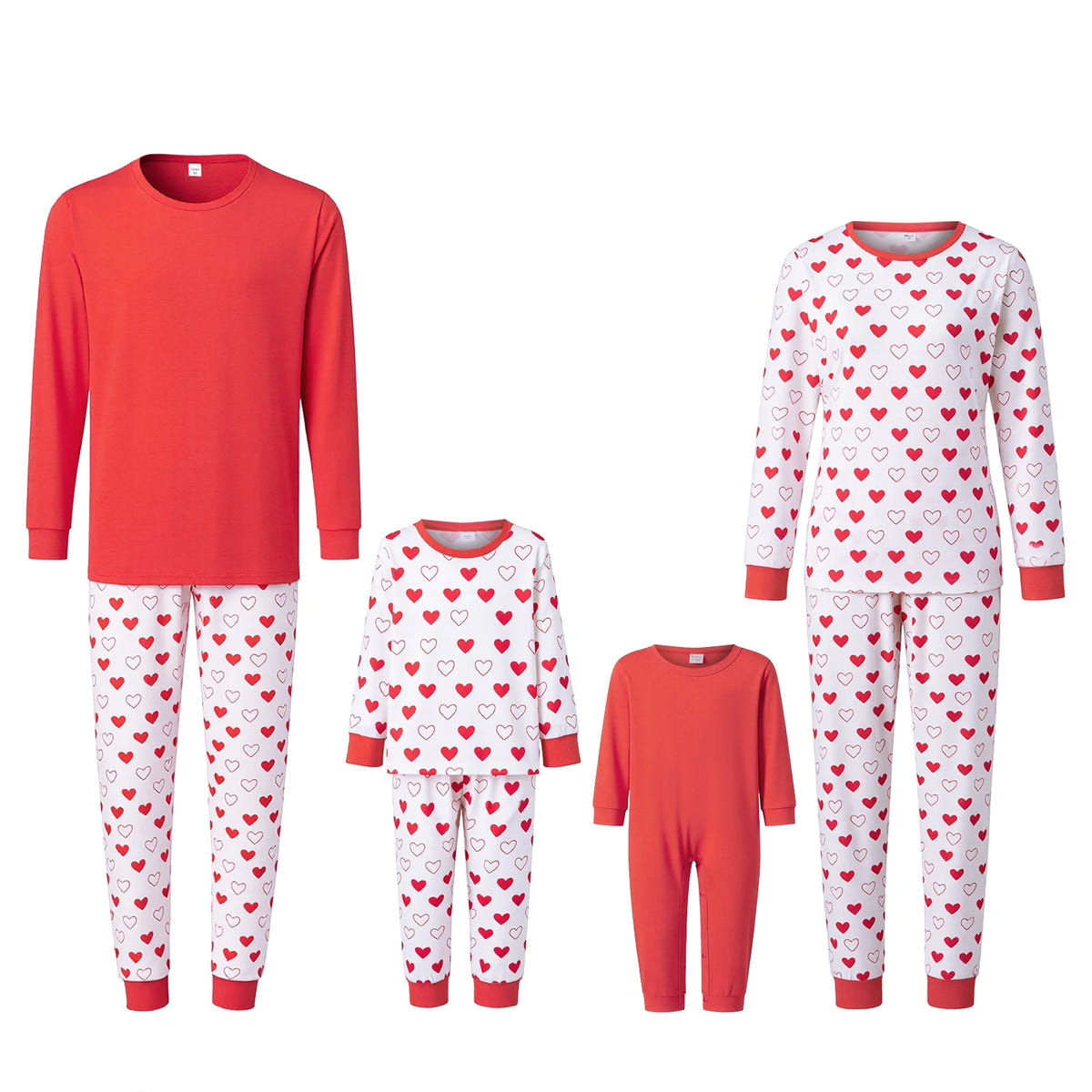 Valentine Pjs For Family – Ansicht 2