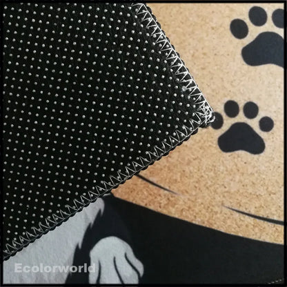 Personalisierte Fußmatte Familie Mit Hund