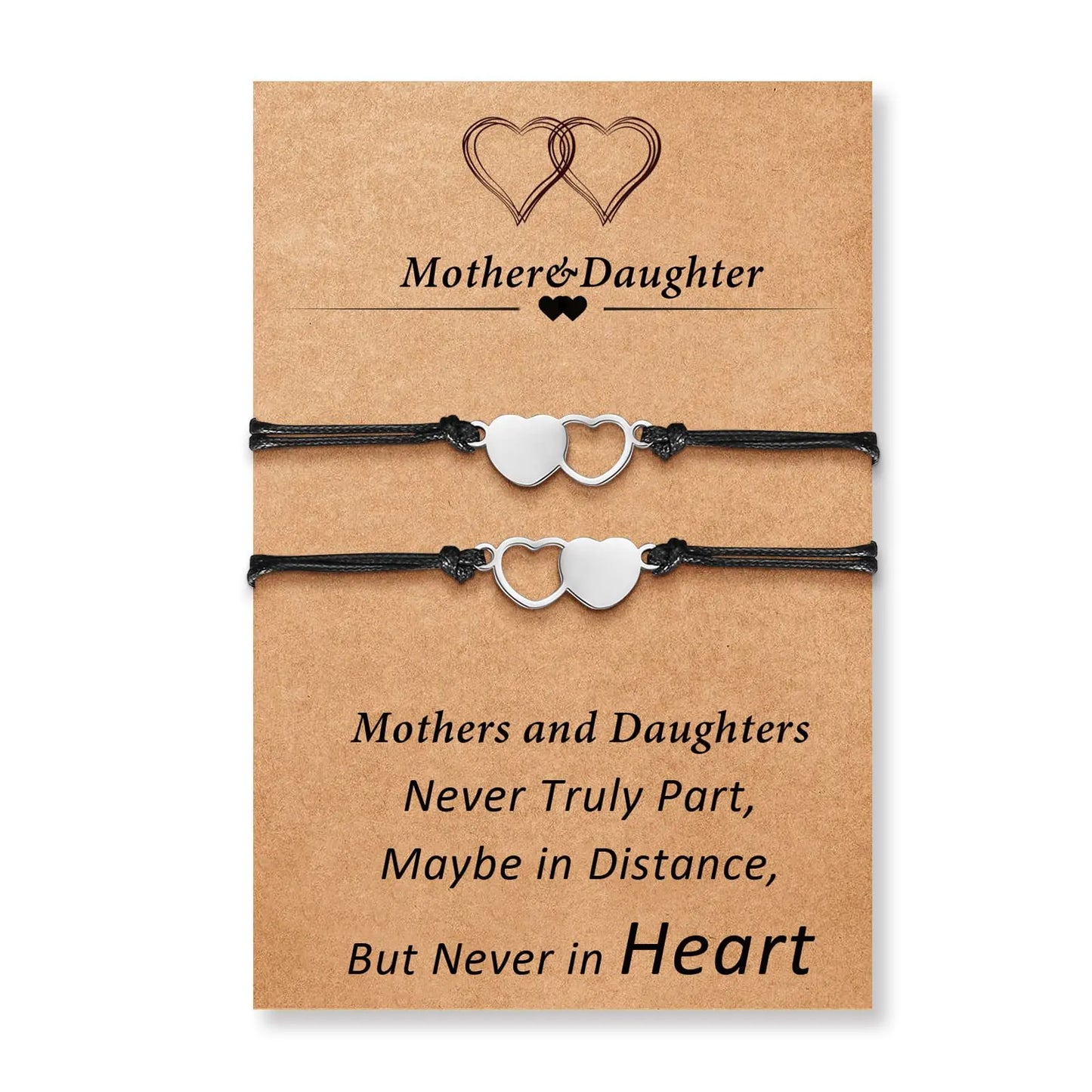 Mutter Tochter Armband Silber
