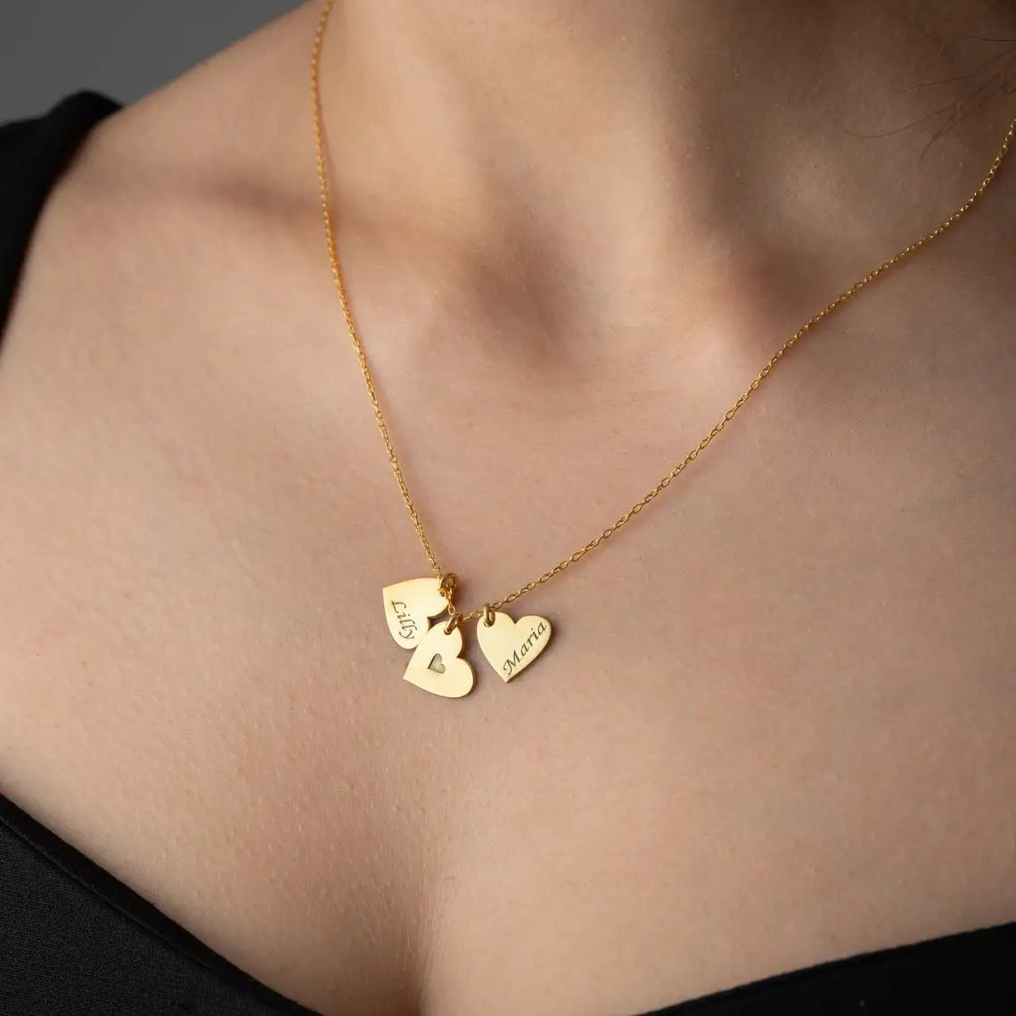 Familienkette Mit Namen Gold - Ansicht 4