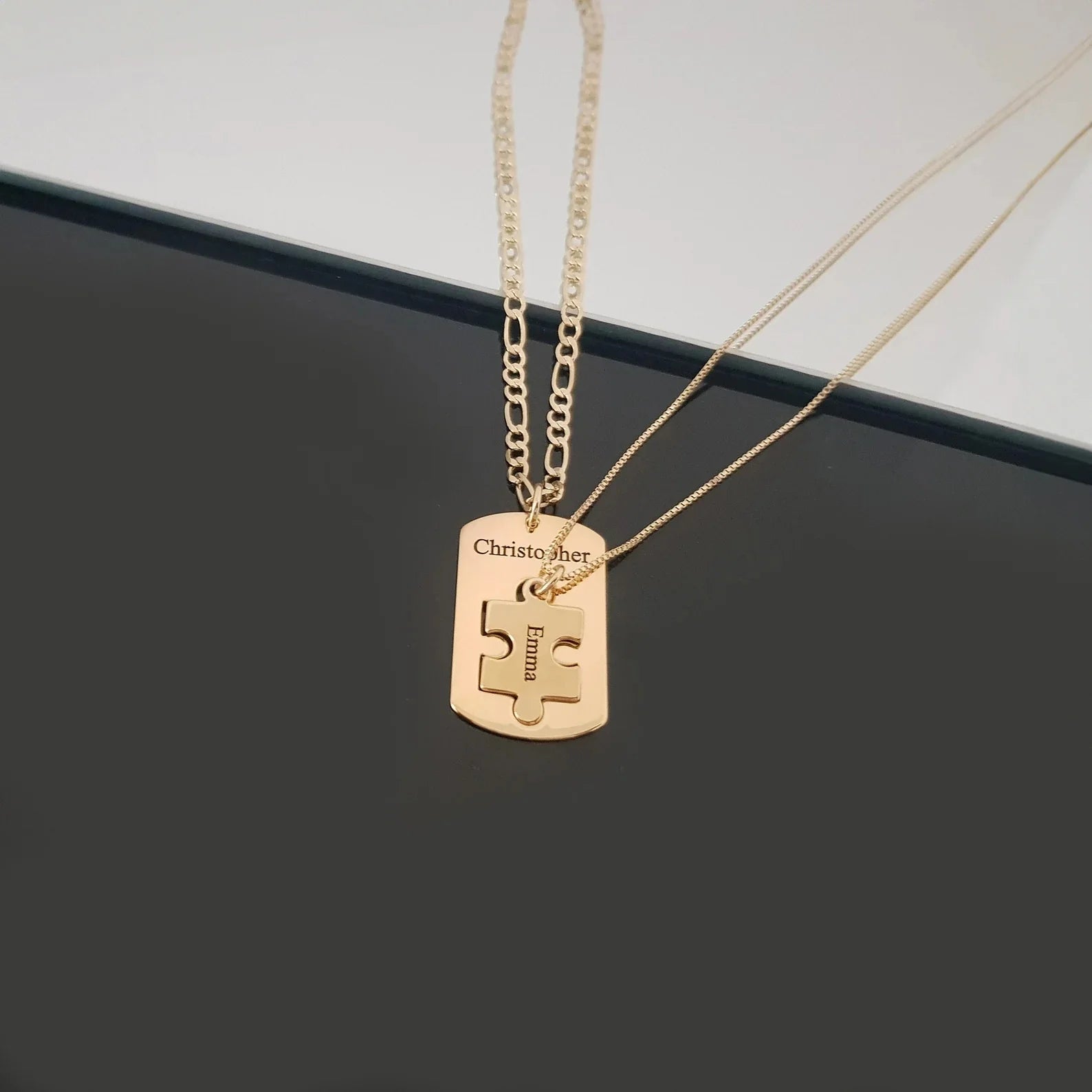 Mutter Tochter Kette Rosegold - Ansicht 2