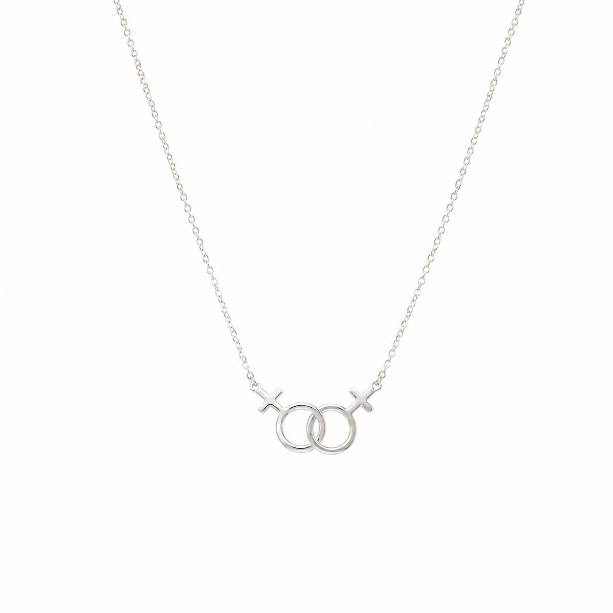 Silver Sister Necklace