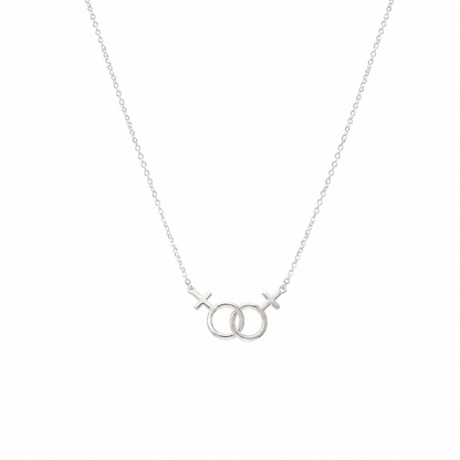 Silver Sister Necklace